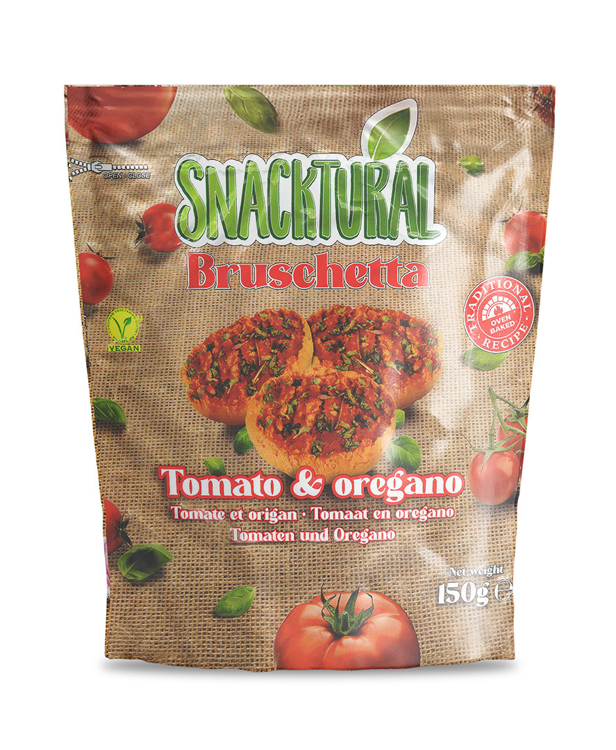 SNACKTURAL BRUSCHETTA TOMATO AND OREGANO